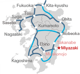 Miyazaki campus map